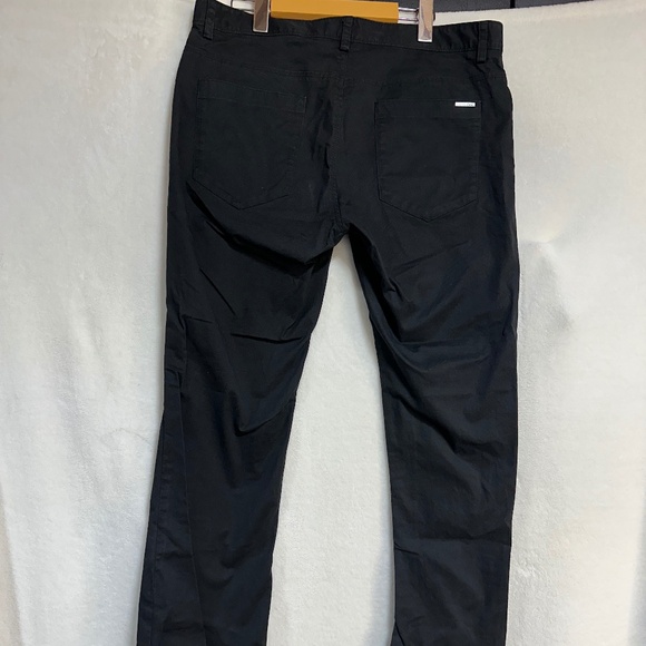 Lot of 2 Calvin Klein Men's Pants Trousers Slacks Chino Black/Grey Slim 34 X 30 - Picture 10 of 14